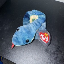 Ty Beanie Baby Hissy Snake Beanbag Plush Original Tag 1997 PE 4185 Gen 5