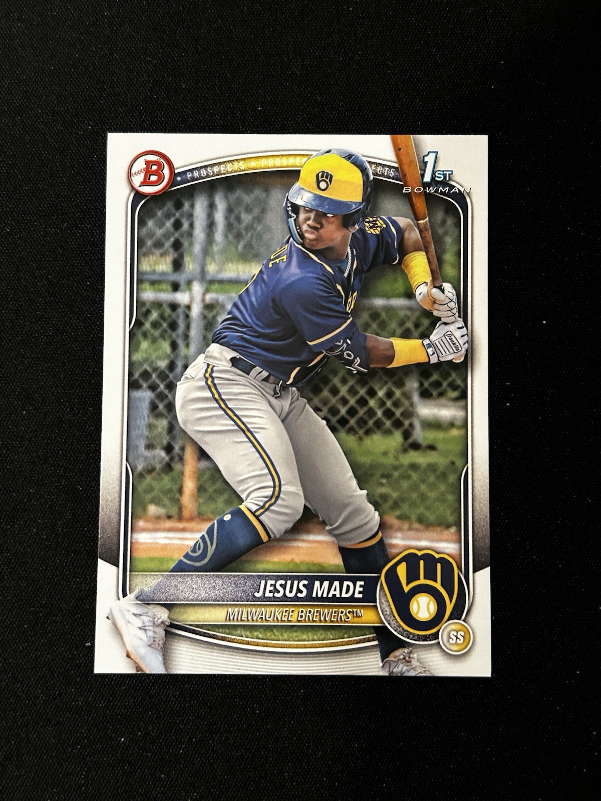 Jesus Made 2025 Bowman 1st Paper #BP-66 Milwaukee Brewers
