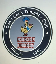 Chicken Delight Chicago restaurant sign .. FREE ship on any 8 or more signs.  