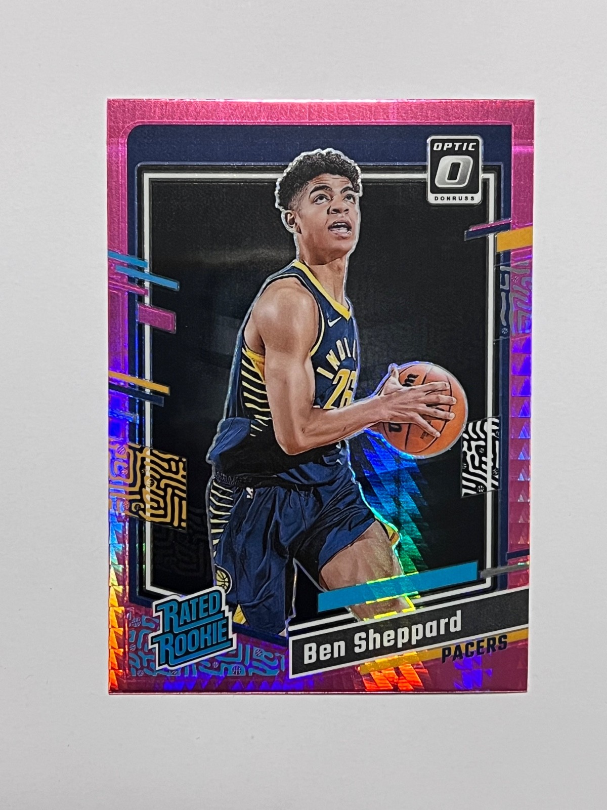 2023-24 Panini Donruss Optic Ben Sheppard Rated Rookie Pink Hyper Prizm #221