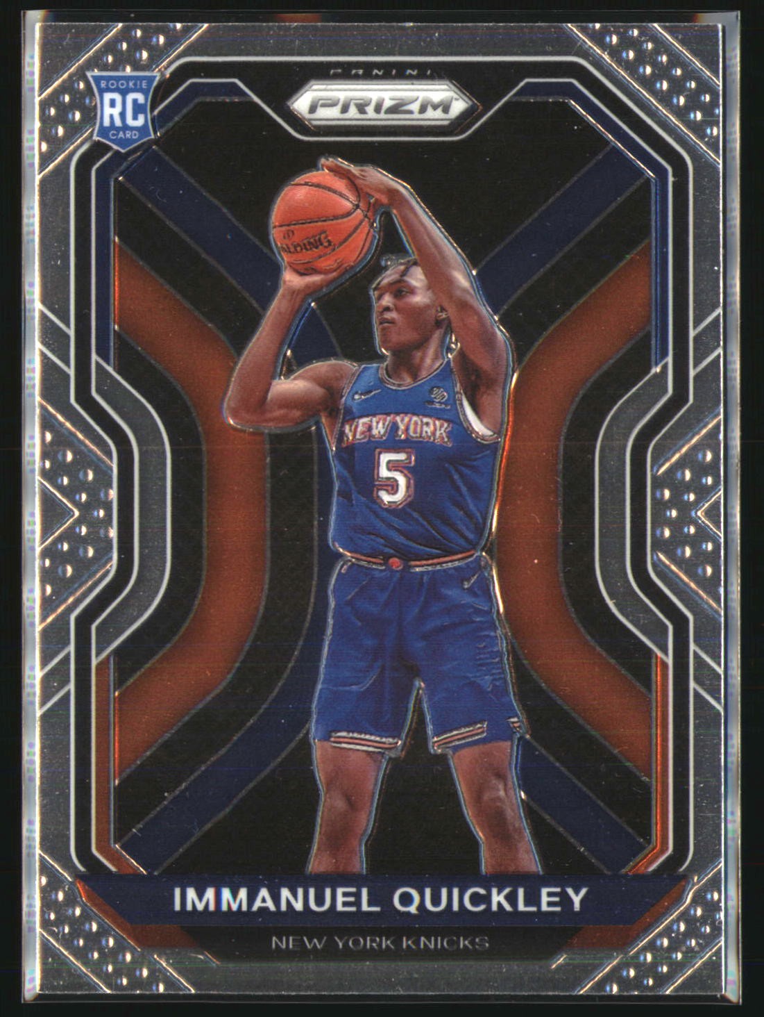 Immanuel Quickley Rookie 2020-21 Panini Prizm #296 New York Knicks