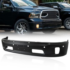 Front Bumper Black Steel For 2013-2016 2017 2018 Ram 1500 With Sensor Holes