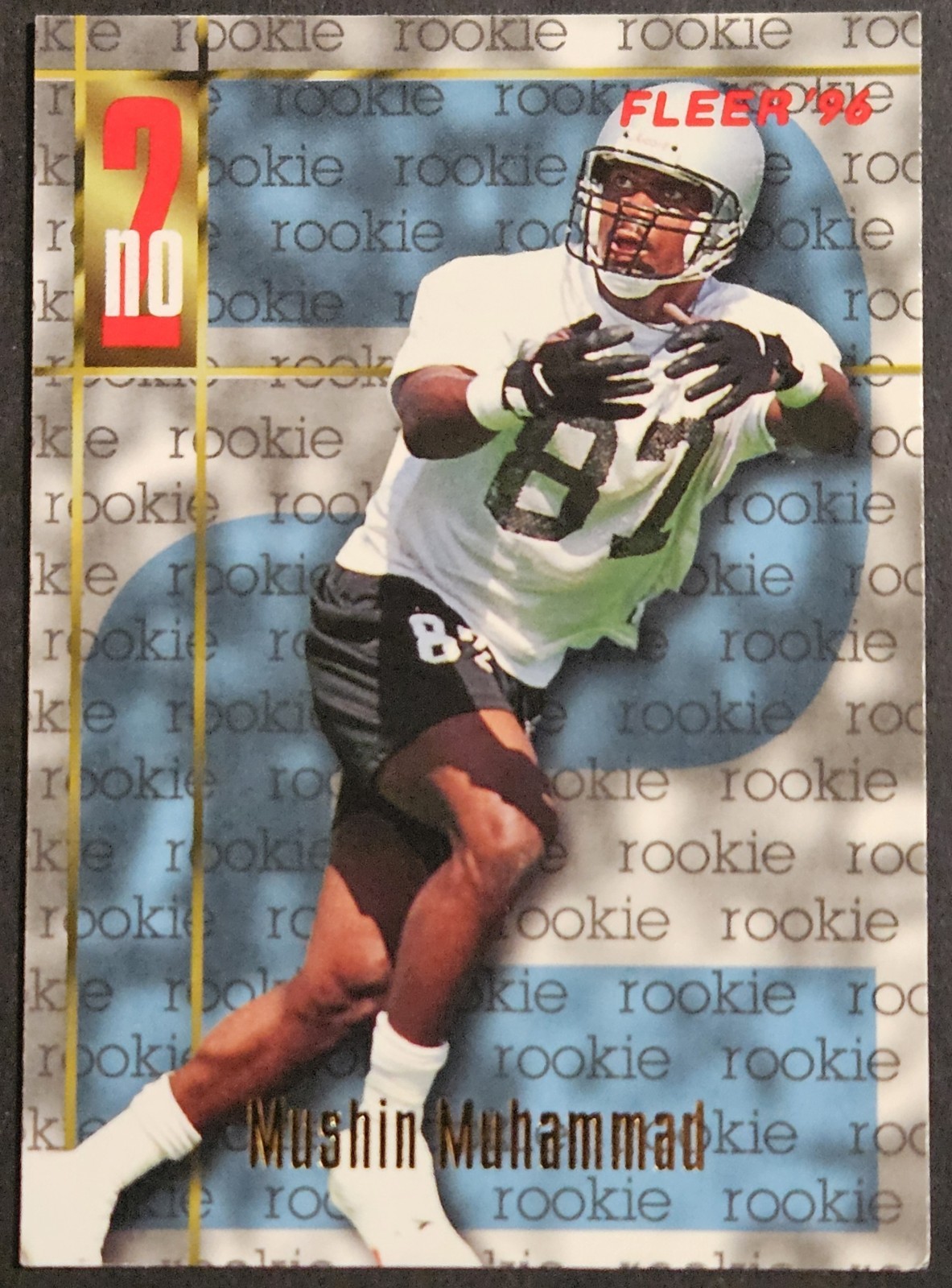 1996 Fleer #172 Muhsin Muhammad Rookie RC Carolina Panthers Michigan State
