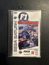 F1 Challenge (Sega Saturn, 1996)  CIB Complete w/ Manual Registration Card