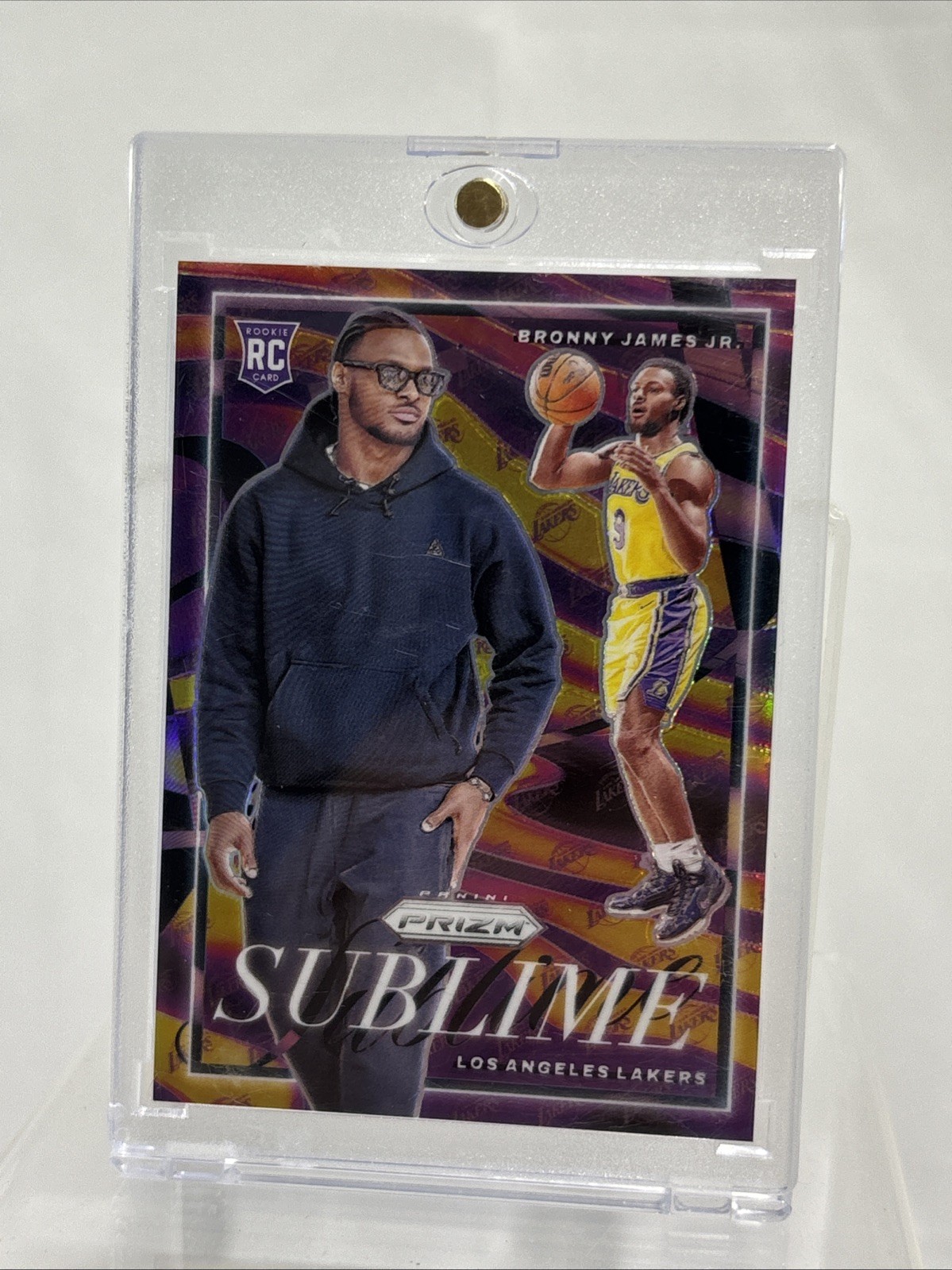 BRONNY JAMES JR 2024-25 Panini Prizm Sublime SSP RC #16  CASE HIT   LAKERS