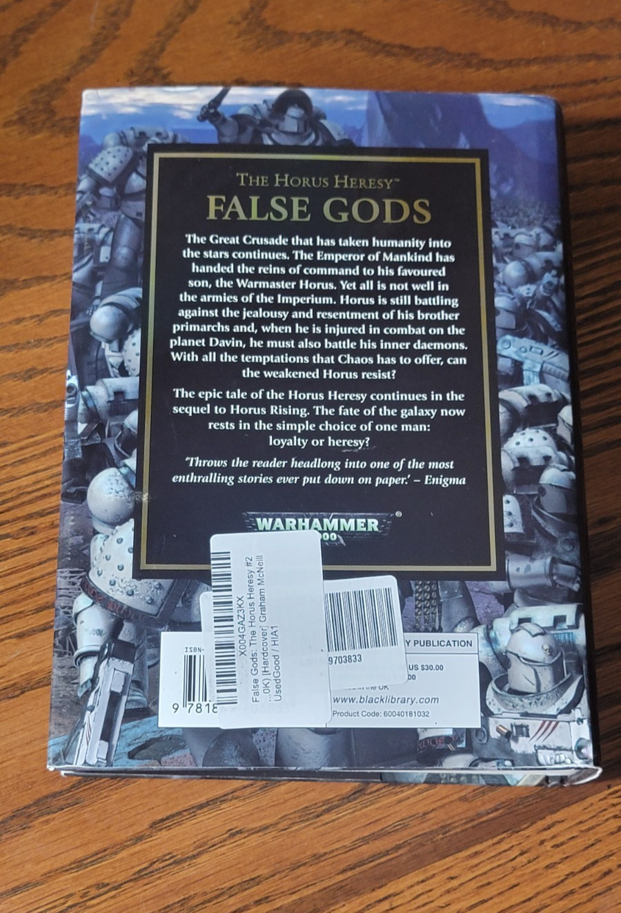 False Gods HARDCOVER By Graham McNeill Horus Heresy Warhammer 40k