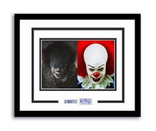 IT Pennywise Autographed Signed 11x14 Framed Photo Bill Skarsgard Tim Curry ACOA