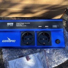 Inverter 1000W Smart Power 12V a AC 220V X2 USB Auto Camper IGearsPro 150w EU 