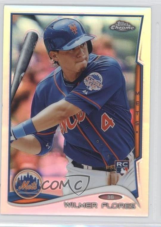 2014 Topps Chrome Refractor Wilmer Flores #67 3c9
