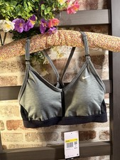 Nike Women  s Sports Bra With Removable Pads-NWT-Gray-size Small