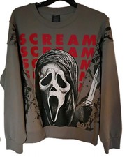 Ghost Face Scream Pullover Sweater Men's Size L 42-44 Unisex NWT