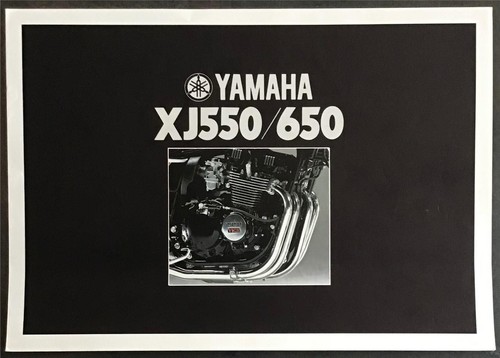 YAMAHA XJ550 XJ650 Motorcycles Sales Brochure c1981 #LIT-3MC-0107509-81 - Picture 1 of 2