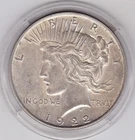 Very  Sharp  1922   Peace   Dollar  (90% Silver)  Coin