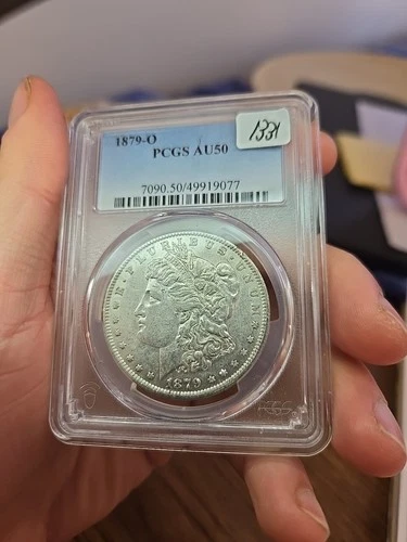 1879-O $1 Morgan Silver Dollar - PCGS AU 50 Looks Undergraded