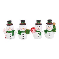 Vbs Mini Schneemann Stanley - 4 StüCk, HöHe 4 Cm, Ideal FüR Diy Weihnachtsdeko