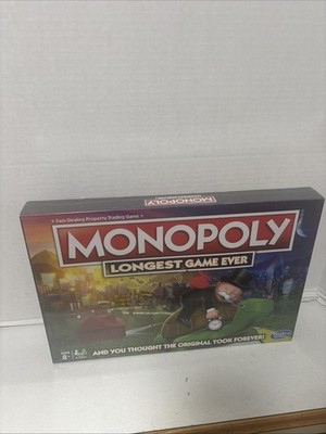Monopoly Longest Game Ever Edition Hasbro NEW SEALED Retired
