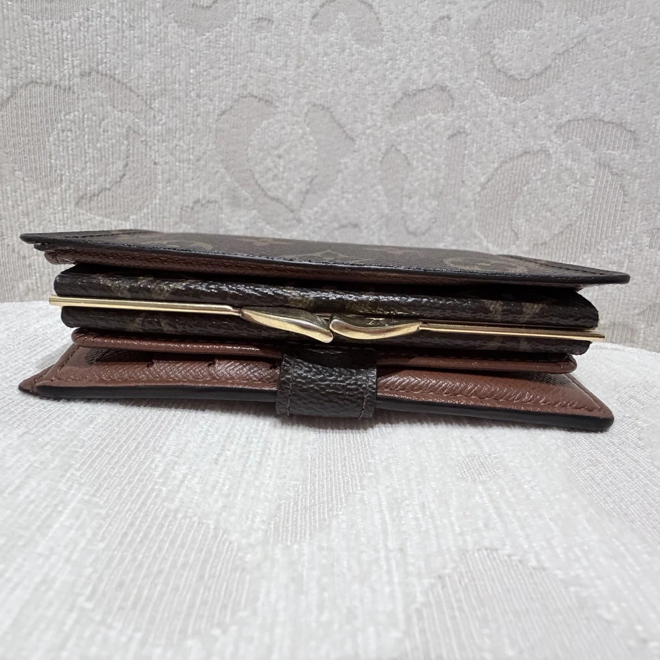 Louis Vuitton Cartera Francesa Monograma Lona Beso-Bloqueo Moneda CA0064 (2004) Foto 4 de 4