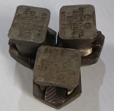 BURNDY, KS31, SPLIT BOLT CONNECTOR, 1/0STR - 350KCMIL, R350