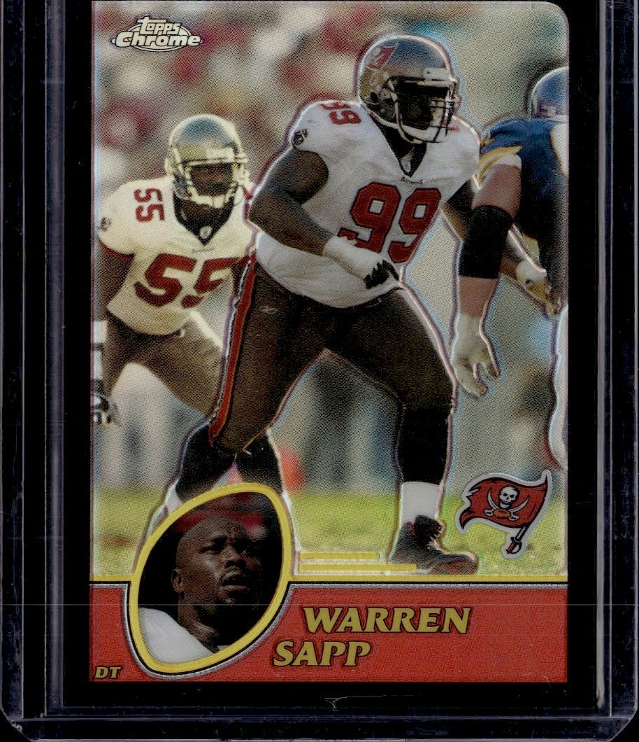 2003 Topps Chrome - Warren Sapp #34 Black Refractor /599