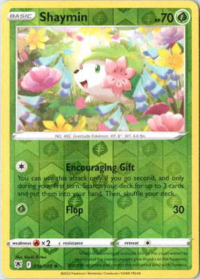 Shaymin 014/189 [Reverse Holo] Rare SWSH10: Astral Radiance NM