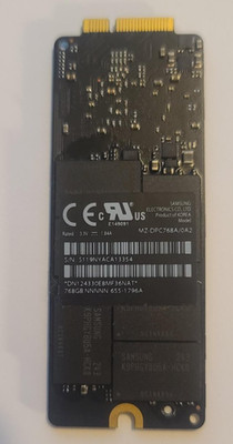 Apple/SSD/SM768E 768GB/Samsung/AHCI /Clean SMART/CXM90A1Q/Free