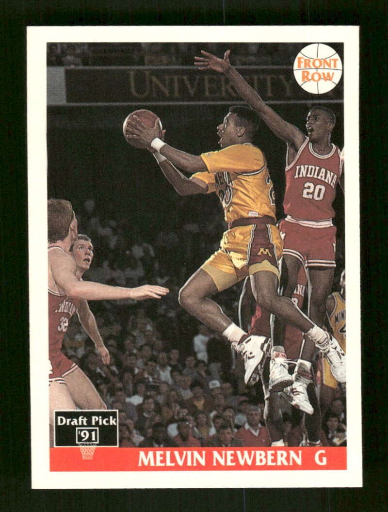 1991-92 Front Row Italian #89 Melvin Newbern Minnesota Golden