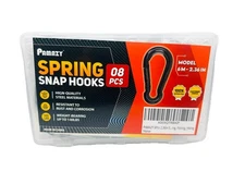 Spring Snap Hooks- Carabiner Clip- Heavy Duty Rope Connector ( 8Pcs 2.36In )