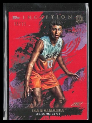 2021-22 Topps Inception Overtime Elite #71 Izan Almansa Red #/75
