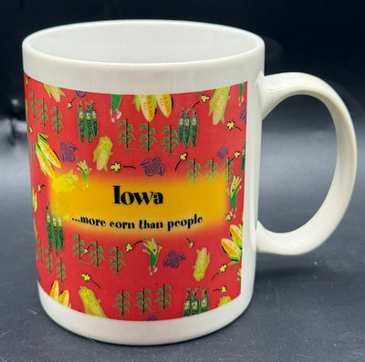 Iowa More Corn Than People 10oz Coffee Cup Mug Souvenir