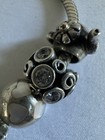 Sterling Silver Ale Pandora Bracelet With 9 Charms On It/ 45.98g — photo 9
