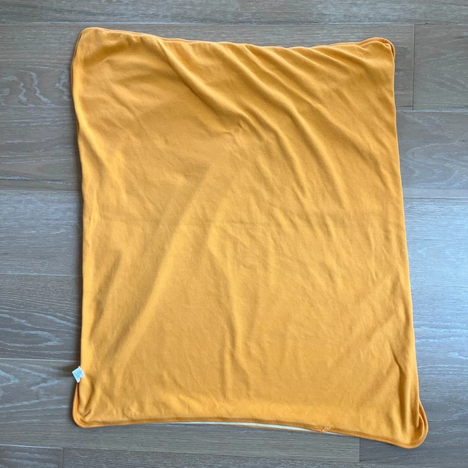Manta bebé vintage antigua azul marino a rayas naranja amarillo verde 36x28 Foto 2 de 3