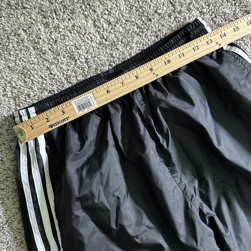 Pantalones holgados negros vintage Y2K Adidas Track para hombre talla grande leer descripción defecto - Imagen 8 de 13