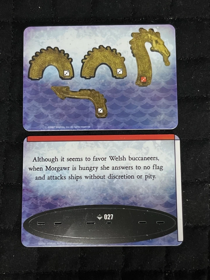 Pirates at Ocean’s Edge CSG Morgawr Sea Monster #027 New & Unpunched Wizkids - Image 2 of 2
