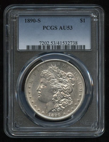 1890s United States of America Silver Dollar PCGS AU53