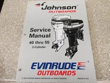 1997 OMC Johnson Evinrude EU 40 Thru 55 HP 2 Cylinder Service Manual P/N 507265