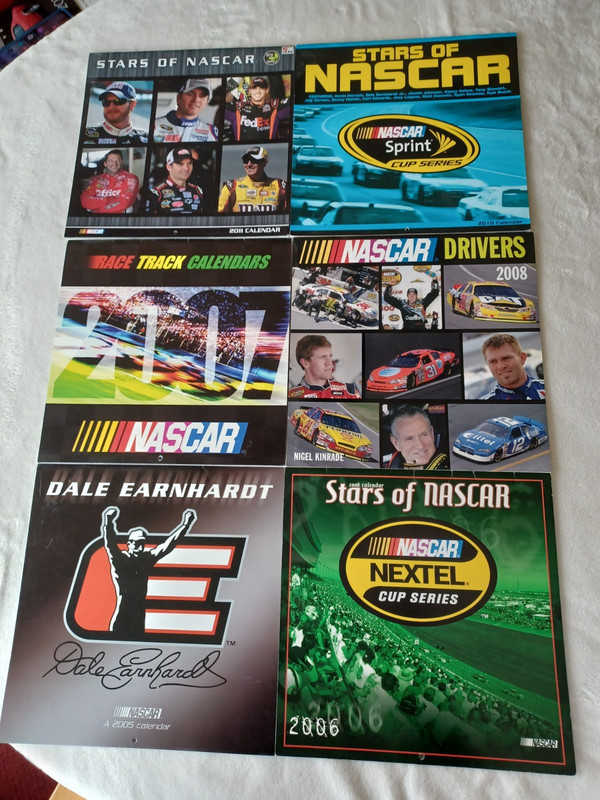 6 Nascar Calendars - 2005 - 2011