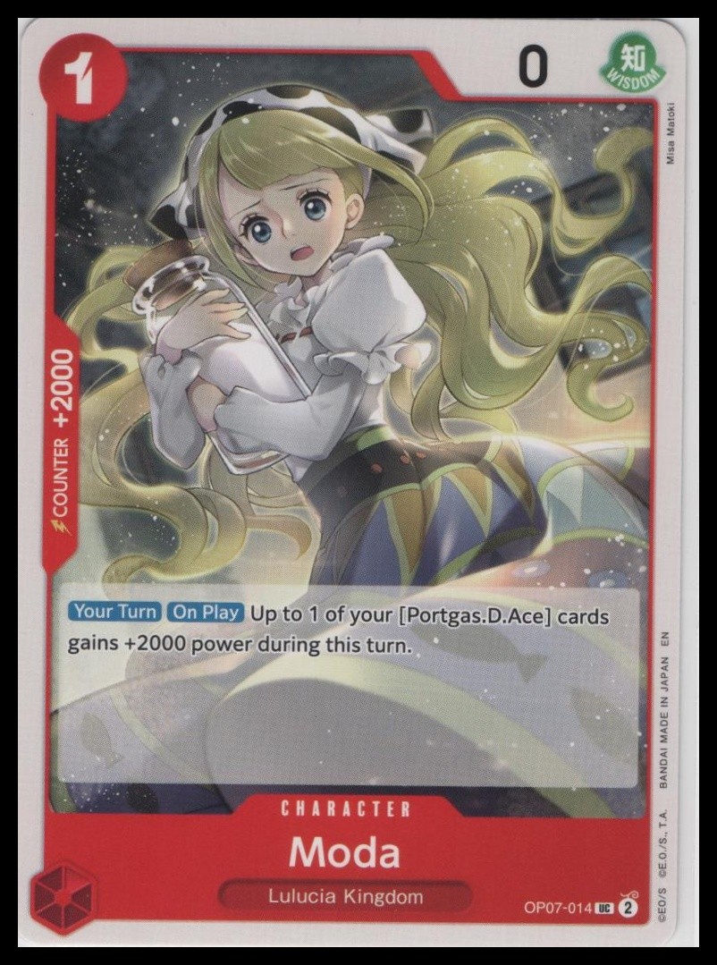 Moda OP07-014 UC Uncommon Red 500 Years in the Future One Piece TCG NM