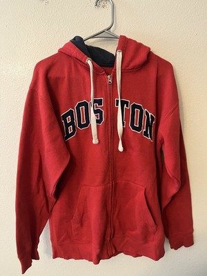 Mens Bay State Apparel Boston Sweatshirt Size Medium Full Zip Massachusetts Fan
