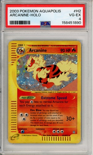 Arcanine graded PSA 4 for sale on eBay