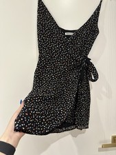 Reformation Dress Polka Dot S Multicolour Bow V-neck Fully Lined Party Dinner