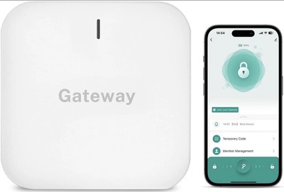Wi-Fi Gateway for Tuya Smart Door Lock, Bridge Bluetooth Lock White 