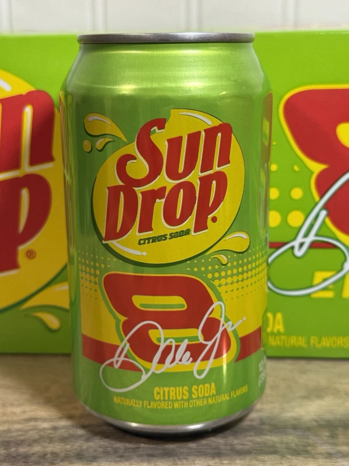 Dale Earnhardt Jr Edition Sun Drop lata de 12 oz - sin abrir #8 último modelo Foto 3 de 4
