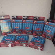 Set of 8 Boxes - NERF F1597 Mega XL Blue Dart Refill-Each Box Contains 10 Darts