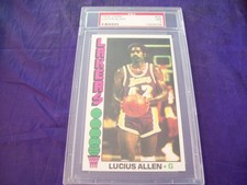 1976 TOPPS BASKETBALL #34 LUCIUS ALLEN PSA 7