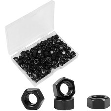 100 PCS M6-1.0 Hex Nut Carbon Steel Grade 8.8 Black Oxide Metric Fastener