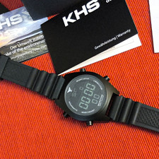 KHS Inceptor Herren Digital Chronograph schwarz Silikonband