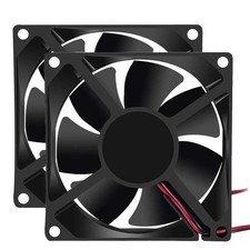 2pcs 12v 3.14in 0.98in Fan 80mm X 80mm X 25mm Fan Dc 12v 8025 Brushless Cooling