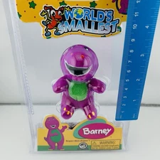 World's Smallest Barney Plush 3.5” Super Impulse | Stocking Stuffer - NIP