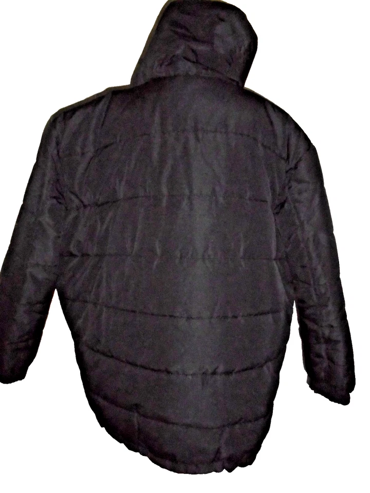 New~Athletech Coat Jacket Mens 3XLT Black Puffer Hooded Quilted Zip Insulated - Image 3 of 4