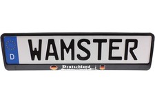 EU KFZ Halter Kennzeichen Kennzeichenhalter CHROME Deutschland 520x110mm